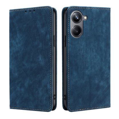 RFID Anti-theft Brush Magnetic Leather Phone Case, For OPPO Reno9 5G / Reno9 Pro 5G, For OPPO Reno9 Pro+ 5G, For Realme 10 Pro 5G, For Realme 10 Pro+ 5G, For vivo X90 Pro 5G, For TCL 40R 5G