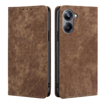 RFID Anti-theft Brush Magnetic Leather Phone Case, For OPPO Reno9 5G / Reno9 Pro 5G, For OPPO Reno9 Pro+ 5G, For Realme 10 Pro 5G, For Realme 10 Pro+ 5G, For vivo X90 Pro 5G, For TCL 40R 5G
