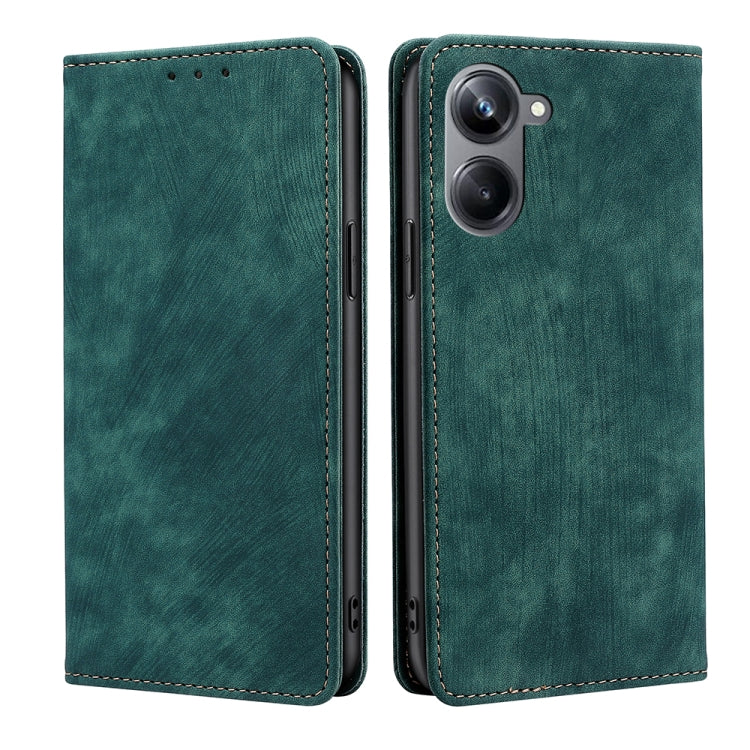 RFID Anti-theft Brush Magnetic Leather Phone Case, For OPPO Reno9 5G / Reno9 Pro 5G, For OPPO Reno9 Pro+ 5G, For Realme 10 Pro 5G, For Realme 10 Pro+ 5G, For vivo X90 Pro 5G, For TCL 40R 5G