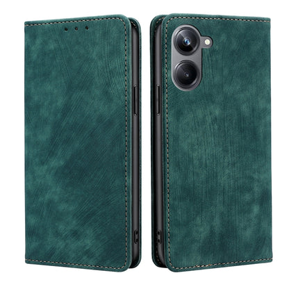RFID Anti-theft Brush Magnetic Leather Phone Case, For OPPO Reno9 5G / Reno9 Pro 5G, For OPPO Reno9 Pro+ 5G, For Realme 10 Pro 5G, For Realme 10 Pro+ 5G, For vivo X90 Pro 5G, For TCL 40R 5G