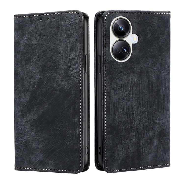 RFID Anti-theft Brush Magnetic Leather Phone Case, For OPPO Reno9 5G / Reno9 Pro 5G, For OPPO Reno9 Pro+ 5G, For Realme 10 Pro 5G, For Realme 10 Pro+ 5G, For vivo X90 Pro 5G