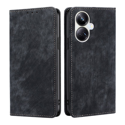 RFID Anti-theft Brush Magnetic Leather Phone Case, For OPPO Reno9 5G / Reno9 Pro 5G, For OPPO Reno9 Pro+ 5G, For Realme 10 Pro 5G, For Realme 10 Pro+ 5G, For vivo X90 Pro 5G