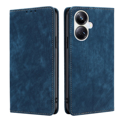 RFID Anti-theft Brush Magnetic Leather Phone Case, For OPPO Reno9 5G / Reno9 Pro 5G, For OPPO Reno9 Pro+ 5G, For Realme 10 Pro 5G, For Realme 10 Pro+ 5G, For vivo X90 Pro 5G