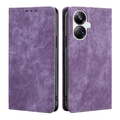 RFID Anti-theft Brush Magnetic Leather Phone Case, For OPPO Reno9 5G / Reno9 Pro 5G, For OPPO Reno9 Pro+ 5G, For Realme 10 Pro 5G, For Realme 10 Pro+ 5G, For vivo X90 Pro 5G
