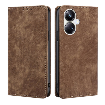 RFID Anti-theft Brush Magnetic Leather Phone Case, For OPPO Reno9 5G / Reno9 Pro 5G, For OPPO Reno9 Pro+ 5G, For Realme 10 Pro 5G, For Realme 10 Pro+ 5G, For vivo X90 Pro 5G, For TCL 40R 5G