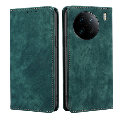 RFID Anti-theft Brush Magnetic Leather Phone Case, For OPPO Reno9 5G / Reno9 Pro 5G, For OPPO Reno9 Pro+ 5G, For Realme 10 Pro 5G, For Realme 10 Pro+ 5G, For vivo X90 Pro 5G, For TCL 40R 5G