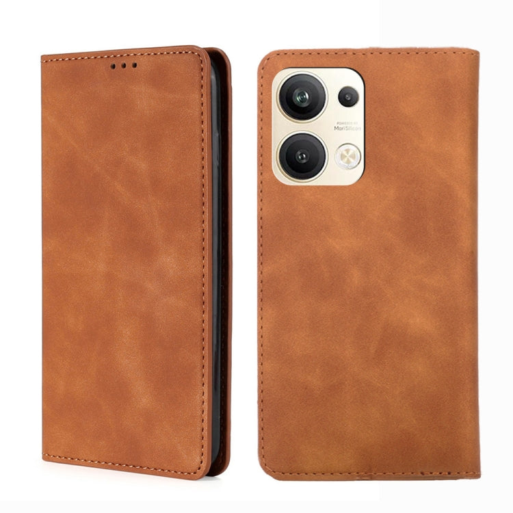 Skin Feel Magnetic Horizontal Flip Leather Phone Case, For OPPO Reno9 5G / Reno9 Pro 5G, For OPPO Reno9 Pro+ 5G, For Realme 10 Pro 5G, For Realme 10 Pro+ 5G, For vivo X90 Pro 5G, For TCL 40R 5G