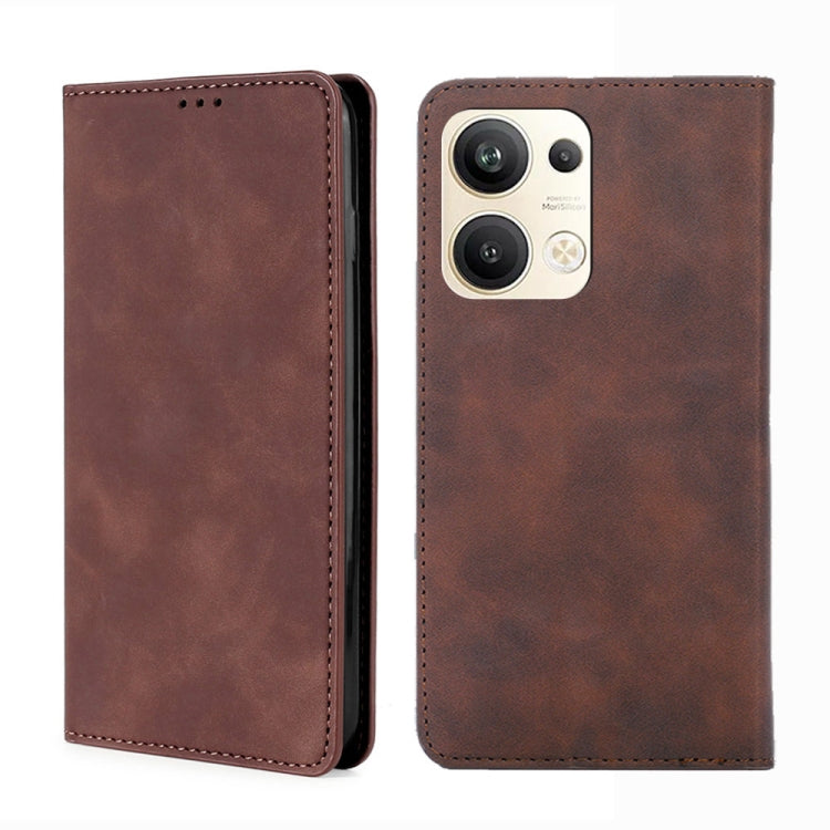Skin Feel Magnetic Horizontal Flip Leather Phone Case, For OPPO Reno9 5G / Reno9 Pro 5G, For OPPO Reno9 Pro+ 5G, For Realme 10 Pro 5G, For Realme 10 Pro+ 5G, For vivo X90 Pro 5G
