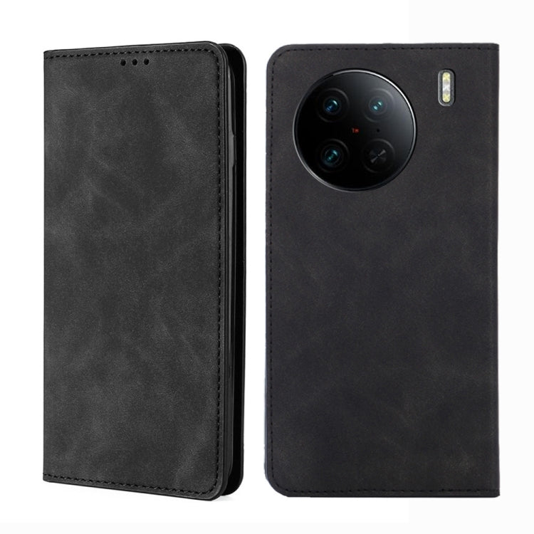 Skin Feel Magnetic Horizontal Flip Leather Phone Case, For OPPO Reno9 5G / Reno9 Pro 5G, For OPPO Reno9 Pro+ 5G, For Realme 10 Pro 5G, For Realme 10 Pro+ 5G, For vivo X90 Pro 5G, For TCL 40R 5G