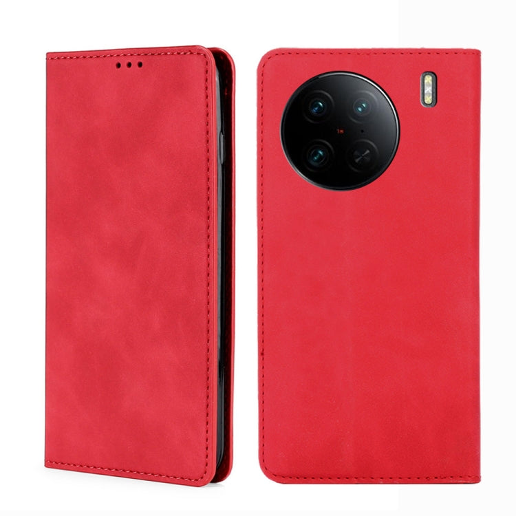 Skin Feel Magnetic Horizontal Flip Leather Phone Case, For OPPO Reno9 5G / Reno9 Pro 5G, For OPPO Reno9 Pro+ 5G, For Realme 10 Pro 5G, For Realme 10 Pro+ 5G, For vivo X90 Pro 5G, For TCL 40R 5G