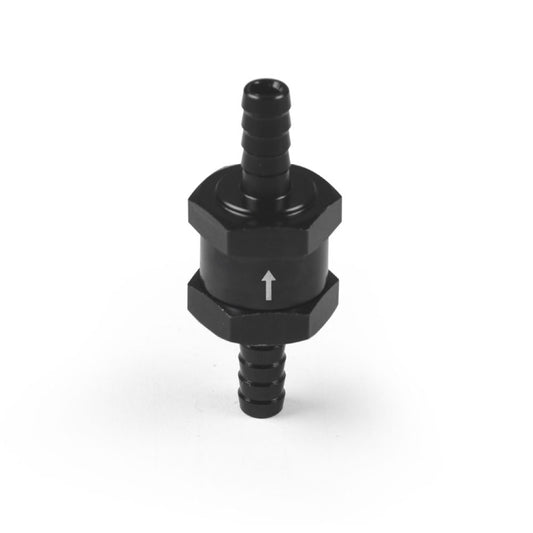 Car  Aluminium Alloy Fuel Petrol One Way Non Return Check Valve, 12mm Black