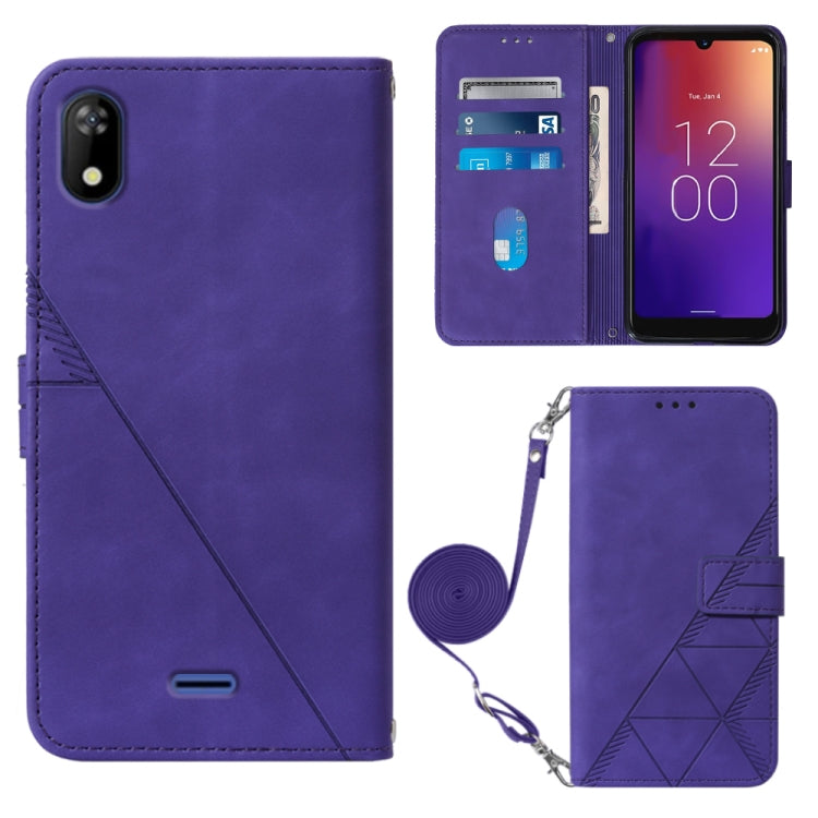 Crossbody 3D Embossed Flip Leather Phone Case, For Moxee m2160, For Tecno Pop 6 Pro, For Tecno Pova 4, For Tecno Pova 4 Pro, For Tecno Pova Neo 2, For Google Pixel 7a, For Samsung Galaxy A04e