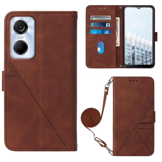 Crossbody 3D Embossed Flip Leather Phone Case, For Tecno Pop 6 Pro, For Tecno Pova 4, For Tecno Pova 4 Pro, For Tecno Pova Neo 2, For Google Pixel 7a, For Samsung Galaxy A04e