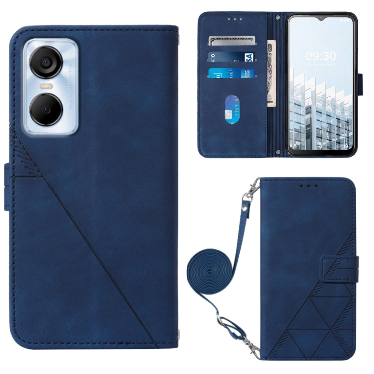 Crossbody 3D Embossed Flip Leather Phone Case, For Moxee m2160, For Tecno Pop 6 Pro, For Tecno Pova 4, For Tecno Pova 4 Pro, For Tecno Pova Neo 2, For Google Pixel 7a, For Samsung Galaxy A04e