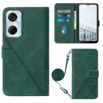 Crossbody 3D Embossed Flip Leather Phone Case, For Moxee m2160, For Tecno Pop 6 Pro, For Tecno Pova 4, For Tecno Pova 4 Pro, For Tecno Pova Neo 2, For Google Pixel 7a, For Samsung Galaxy A04e