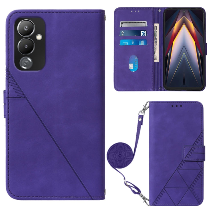 Crossbody 3D Embossed Flip Leather Phone Case, For Moxee m2160, For Tecno Pop 6 Pro, For Tecno Pova 4, For Tecno Pova 4 Pro, For Tecno Pova Neo 2, For Google Pixel 7a, For Samsung Galaxy A04e