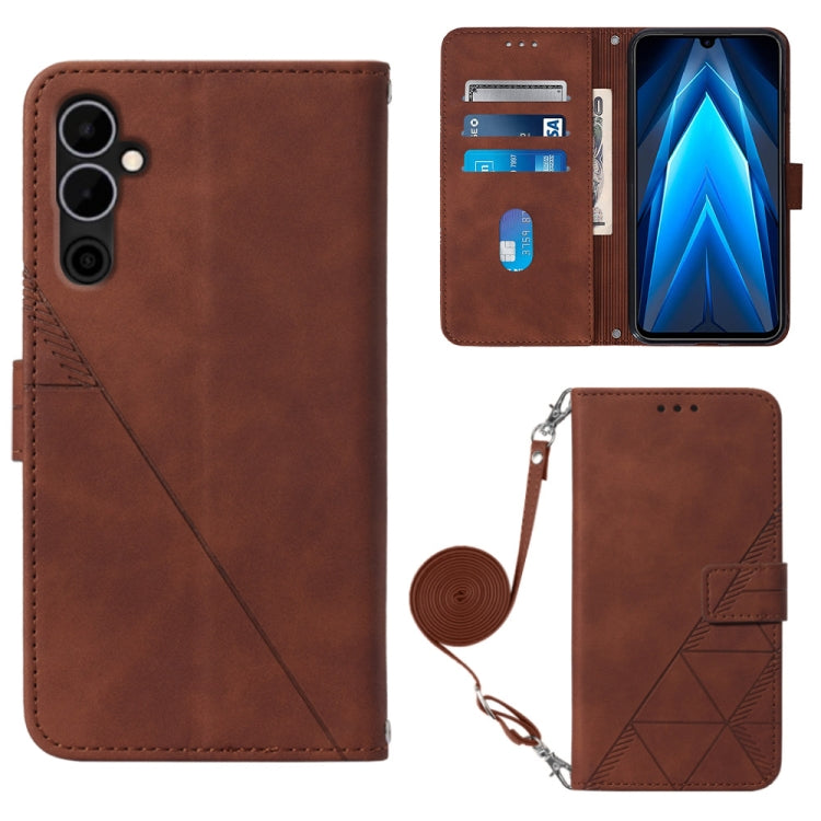 Crossbody 3D Embossed Flip Leather Phone Case, For Moxee m2160, For Tecno Pop 6 Pro, For Tecno Pova 4, For Tecno Pova 4 Pro, For Tecno Pova Neo 2, For Google Pixel 7a, For Samsung Galaxy A04e