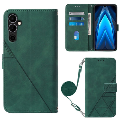 Crossbody 3D Embossed Flip Leather Phone Case, For Moxee m2160, For Tecno Pop 6 Pro, For Tecno Pova 4, For Tecno Pova 4 Pro, For Tecno Pova Neo 2, For Google Pixel 7a, For Samsung Galaxy A04e