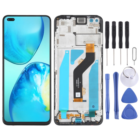 OEM LCD Screen Digitizer Full Assembly with Frame, For infinix Note 8 X692, For infinix Hot 9 Play X680, For infinix Hot 10 X682B X682C, For Tecno Camon17, For infinix Hot 10T X689C, For Tecno Spark 7T, For Tecno Spark 7P�������������������������������...