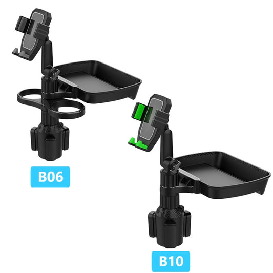 Car Drink Water Cup Mobile Phone Holder 360 Degree Rotating Dinner Plate, B06 (Grey), B06 (Green), B10 (Grey), B10 (Green)