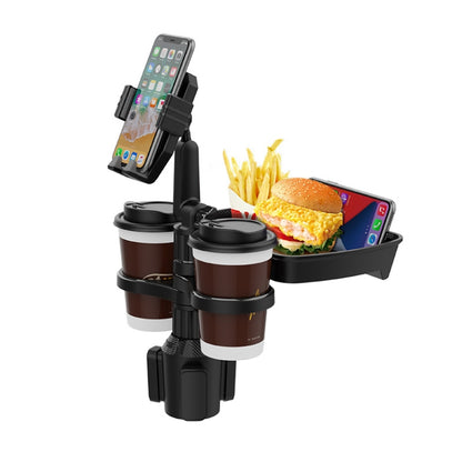 Car Drink Water Cup Mobile Phone Holder 360 Degree Rotating Dinner Plate, B06 (Grey), B06 (Green), B10 (Grey), B10 (Green)