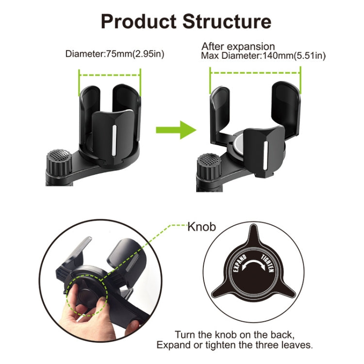 Car Drink Water Cup Mobile Phone Holder, A04(Grey), A04(Green), A08(Grey), A08(Green)