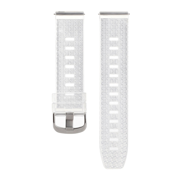 Diamond Texture Clear Glitter Watch Band, 20mm, 22mm
