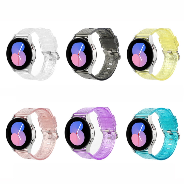 Diamond Texture Clear Glitter Watch Band, 20mm, 22mm