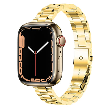 Small Waist Stainless Steel Watch Band, For Apple Watch Ultra 49mm / Series 8&7 45mm, For Apple Watch Series 8&7 41mm / SE 2&6&SE&5&4 40mm
