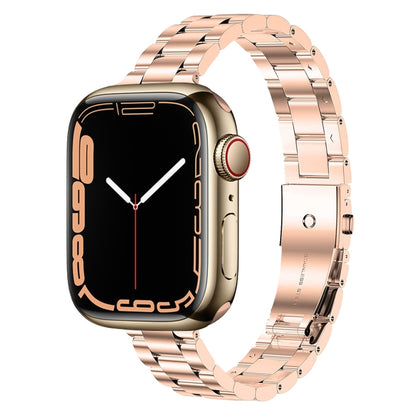 Small Waist Stainless Steel Watch Band, For Apple Watch Ultra 49mm / Series 8&7 45mm, For Apple Watch Series 8&7 41mm / SE 2&6&SE&5&4 40mm