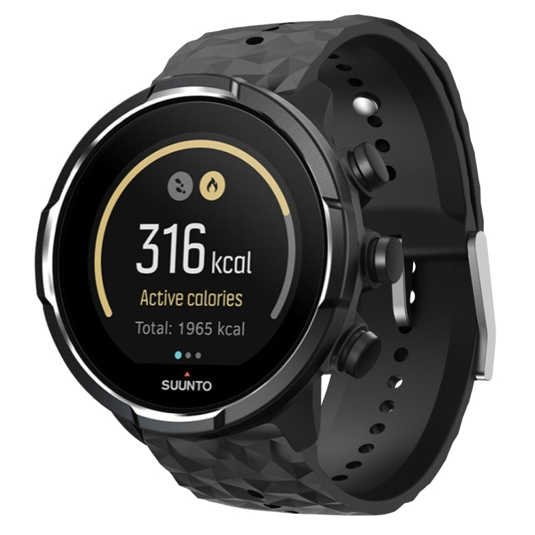 Rhombus Texture Silicone Watch Band, For Suunto 9