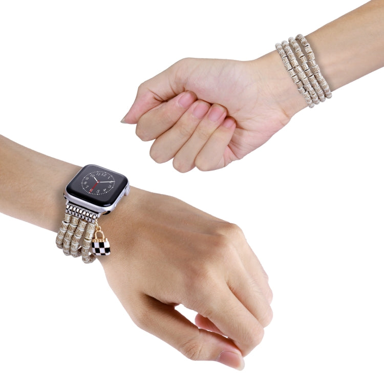 Multi-row Beads Watch Band, For Apple Watch Ultra 49mm / Series 8&7 45mm, For Apple Watch Series 8&7 41mm