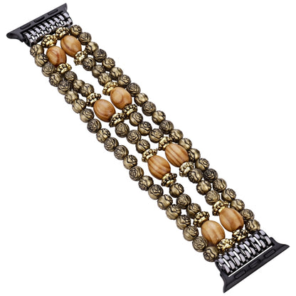 Rose Beads Watch Band, For Apple Watch Ultra 49mm / Series 8&7 45mm, For Apple Watch Series 8&7 41mm
