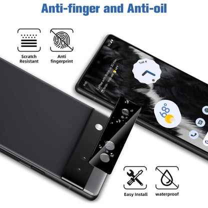 2pcs Full Glue Tempered Glass Full Film with 2pcs Aluminum Lens Film Set, For Google Pixel 7, For Google Pixel 7 Pro