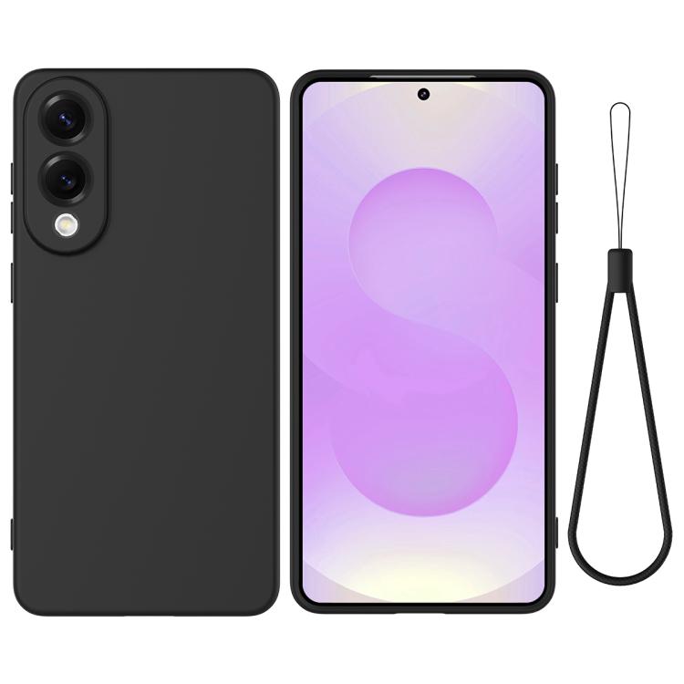 Solid Color Liquid Silicone Dropproof Full Coverage Phone Case