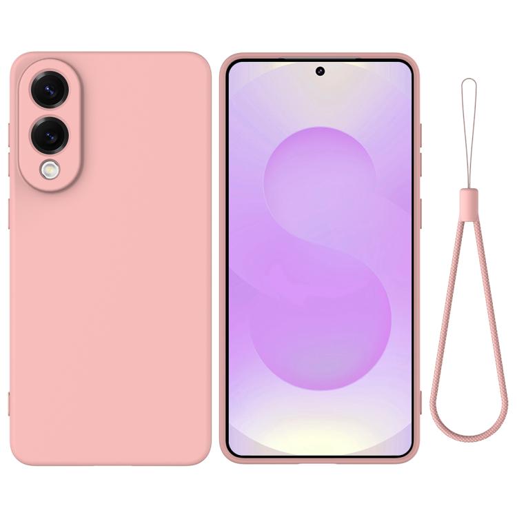 Solid Color Liquid Silicone Dropproof Full Coverage Phone Case