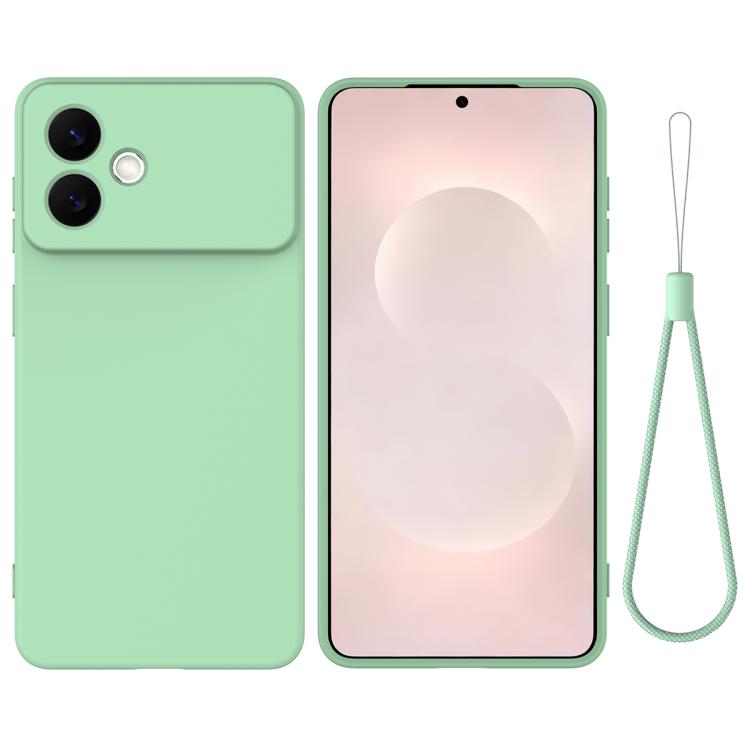 Solid Color Liquid Silicone Dropproof Full Coverage Phone Case