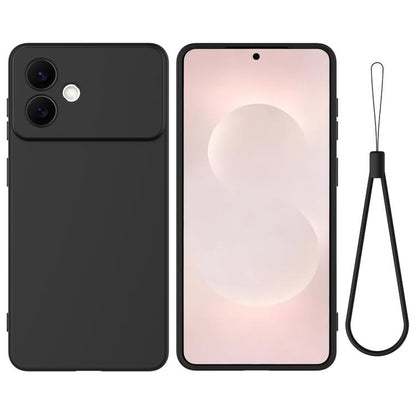 Solid Color Liquid Silicone Dropproof Full Coverage Phone Case