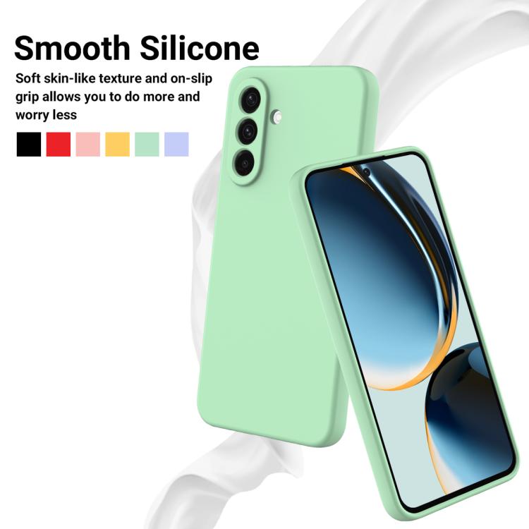Solid Color Liquid Silicone Dropproof Full Coverage Phone Case