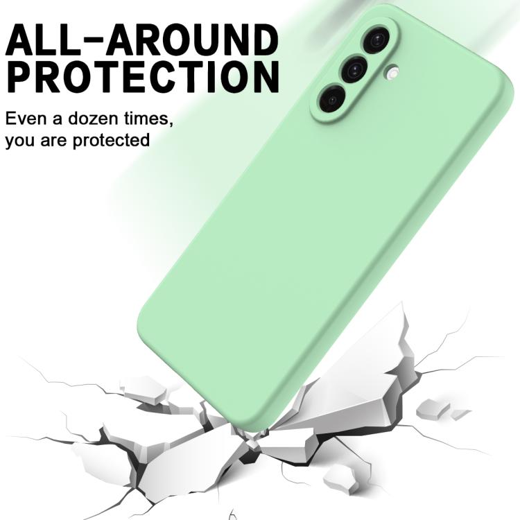 Solid Color Liquid Silicone Dropproof Full Coverage Phone Case