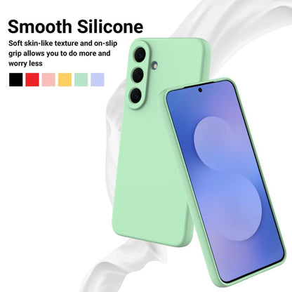 Solid Color Liquid Silicone Dropproof Full Coverage Phone Case, For Galaxy S26 FE 5G, For Samsung Galaxy S26+ 5G, For Samsung Galaxy S26 Egde 5G, For Samsung Galaxy S26 Ultra 5G, For Samsung Galaxy S26 5G, For Samsung Galaxy S25 FE 5G                  ...