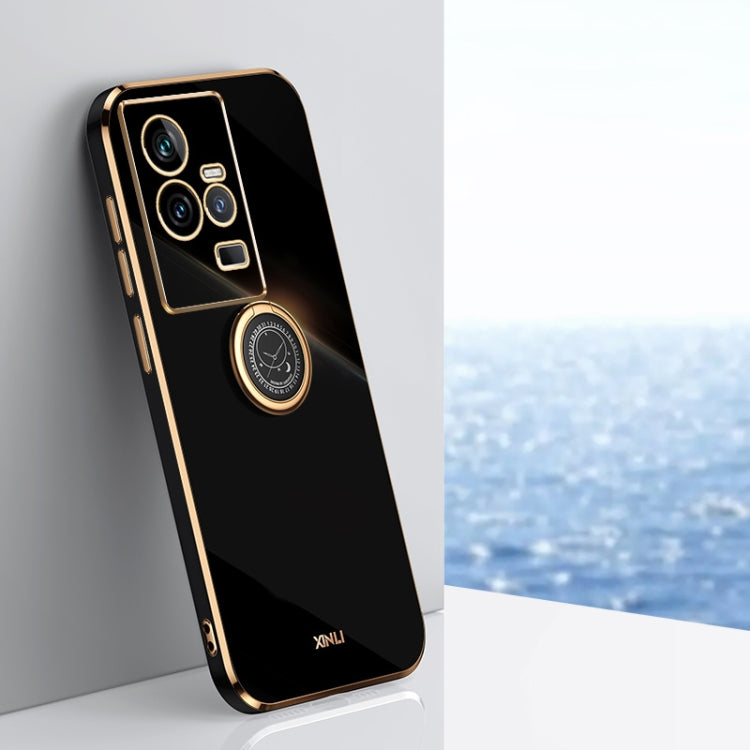 XINLI Straight Edge 6D Electroplate TPU Phone Case with Ring Holder, For vivo iQOO 11 5G, For Realme 10 Pro 5G, For Realme 10 Pro+, For vivo Y02 4G, For Xiaomi Redmi K60, For Xiaomi Redmi K60E