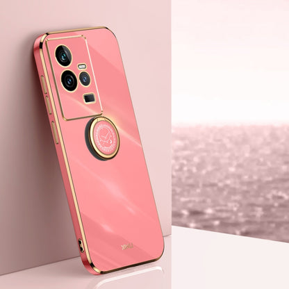 XINLI Straight Edge 6D Electroplate TPU Phone Case with Ring Holder, For vivo iQOO 11 5G, For Realme 10 Pro 5G, For Realme 10 Pro+, For vivo Y02 4G, For Xiaomi Redmi K60, For Xiaomi Redmi K60E