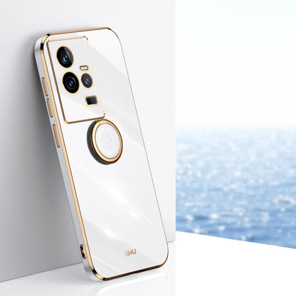 XINLI Straight Edge 6D Electroplate TPU Phone Case with Ring Holder, For vivo iQOO 11 5G, For Realme 10 Pro 5G, For Realme 10 Pro+, For vivo Y02 4G, For Xiaomi Redmi K60, For Xiaomi Redmi K60E