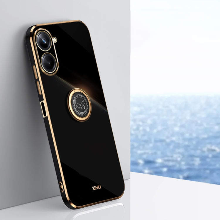 XINLI Straight Edge 6D Electroplate TPU Phone Case with Ring Holder, For vivo iQOO 11 5G, For Realme 10 Pro 5G, For Realme 10 Pro+, For vivo Y02 4G, For Xiaomi Redmi K60, For Xiaomi Redmi K60E