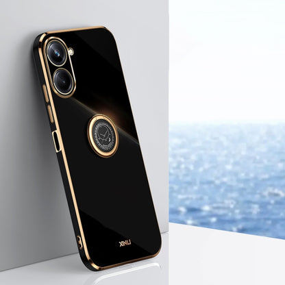 XINLI Straight Edge 6D Electroplate TPU Phone Case with Ring Holder, For vivo iQOO 11 5G, For Realme 10 Pro 5G, For Realme 10 Pro+, For vivo Y02 4G, For Xiaomi Redmi K60, For Xiaomi Redmi K60E