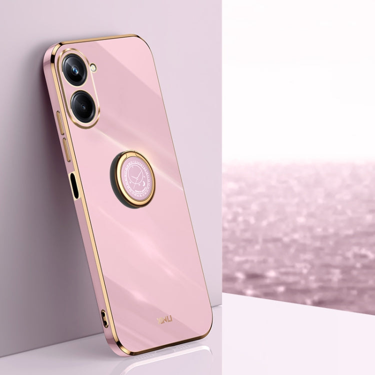 XINLI Straight Edge 6D Electroplate TPU Phone Case with Ring Holder, For vivo iQOO 11 5G, For Realme 10 Pro 5G, For Realme 10 Pro+, For vivo Y02 4G, For Xiaomi Redmi K60, For Xiaomi Redmi K60E