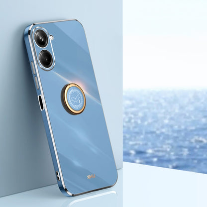 XINLI Straight Edge 6D Electroplate TPU Phone Case with Ring Holder, For vivo iQOO 11 5G, For Realme 10 Pro 5G, For Realme 10 Pro+, For vivo Y02 4G, For Xiaomi Redmi K60, For Xiaomi Redmi K60E