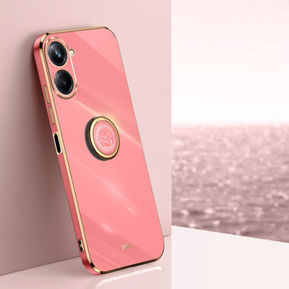 XINLI Straight Edge 6D Electroplate TPU Phone Case with Ring Holder, For vivo iQOO 11 5G, For Realme 10 Pro 5G, For Realme 10 Pro+, For vivo Y02 4G, For Xiaomi Redmi K60, For Xiaomi Redmi K60E