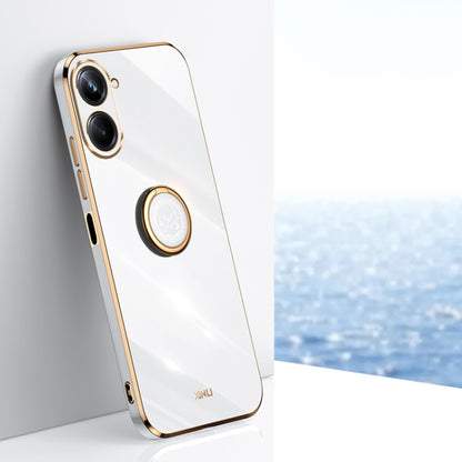 XINLI Straight Edge 6D Electroplate TPU Phone Case with Ring Holder, For vivo iQOO 11 5G, For Realme 10 Pro 5G, For Realme 10 Pro+, For vivo Y02 4G, For Xiaomi Redmi K60, For Xiaomi Redmi K60E
